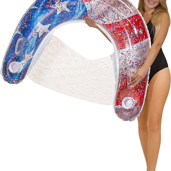 Pool Glitter inflatable chair - Picture 1 of 3